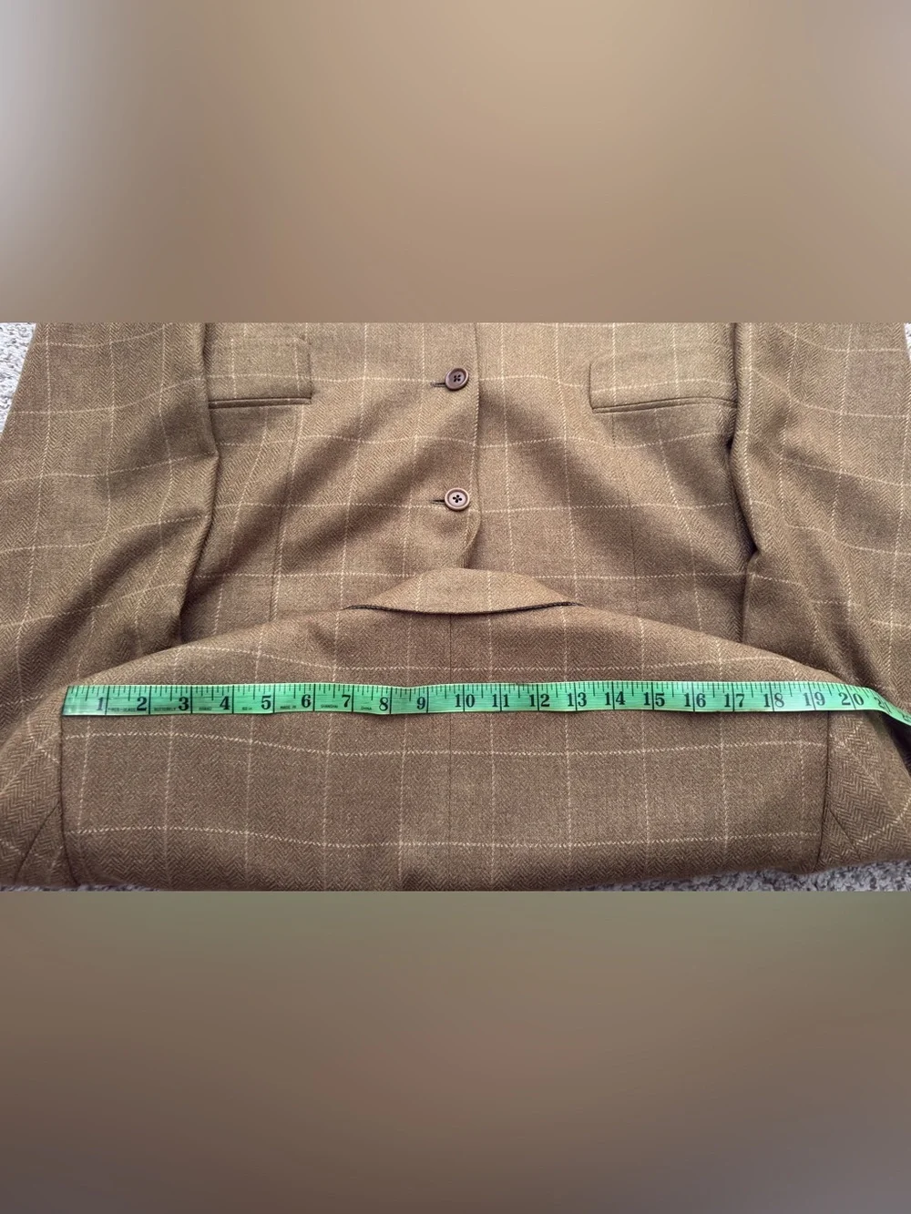 Vintage Loro Piana 100% Cashmere Sport Coat 40R Brown Herringbone Made in Canada